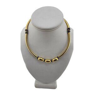 Vintage 70s Bar and Bead Necklace (A8126)